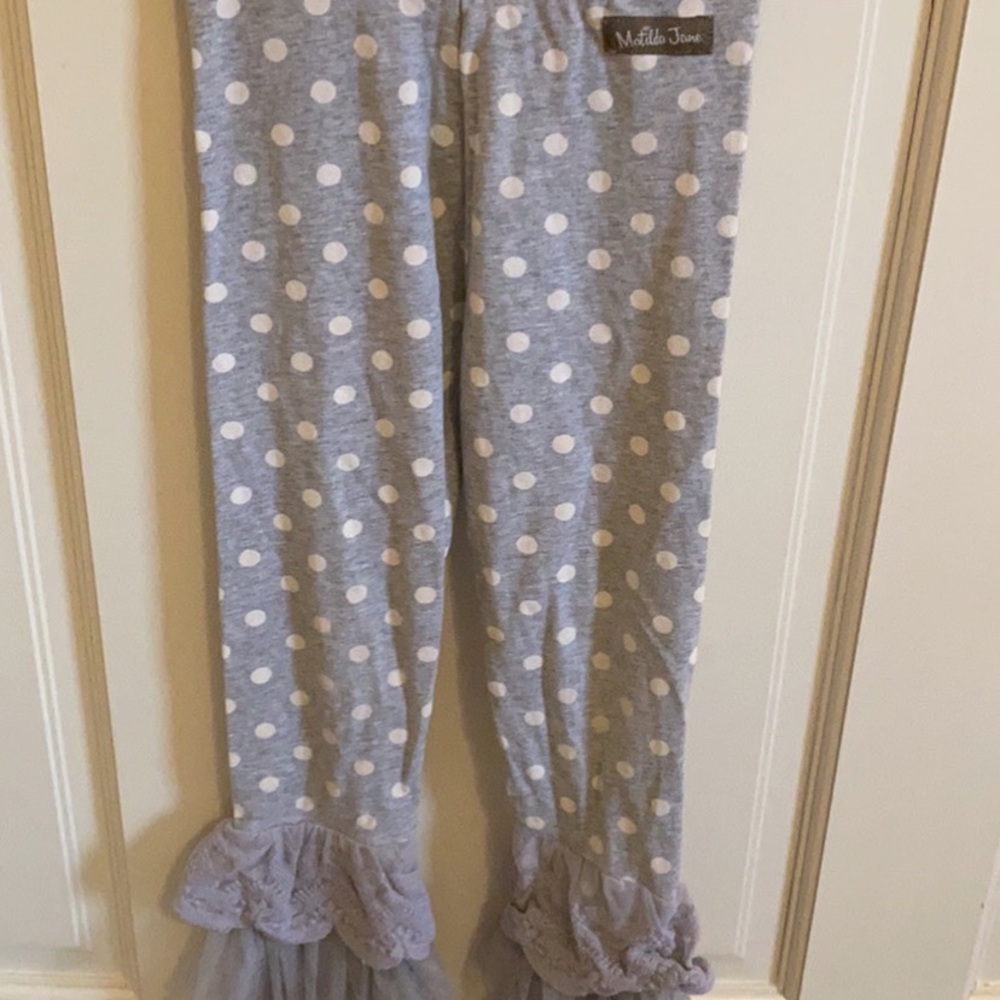 Matilda Jane polka dot leggings size 6